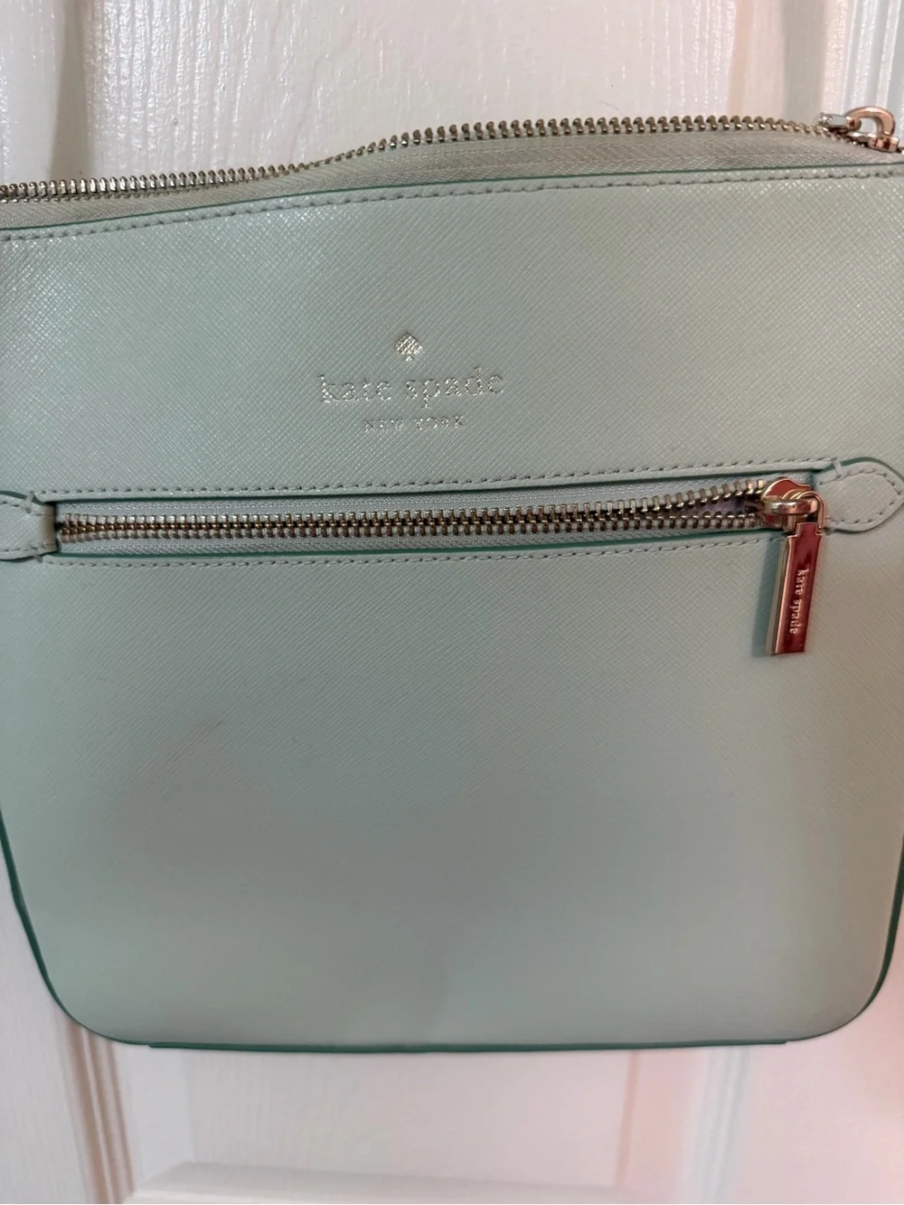 kate spade Mint Green Leather Crossbody Shoulder Bag